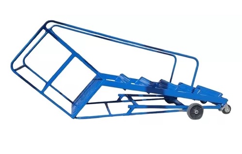 Escalera Rodante Hierro Con Esmalte EPOXI De 4 Ruedas