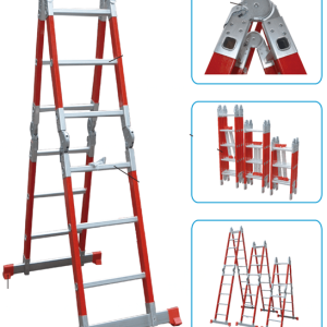 Escalera Articulada Multifunción De Fibra