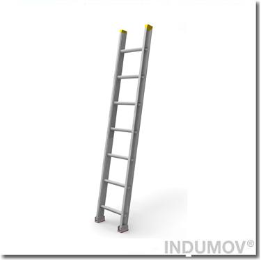 Escalera Hoja Simple De Aluminio