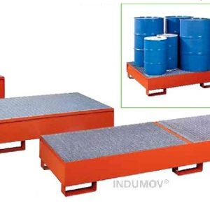 Bateas Antiderrames Metalicas Para Dos Tambores