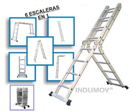 Escalera Articulada Multifunción De Aluminio