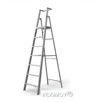 Escalera Tipo Tijera Con Plataforma de Aluminio