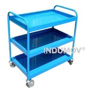 mesa rodante de tres bandejas