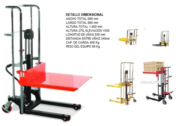 Elevador Hidraulico Para 400Kg - Imagen 2