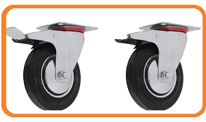 Horquillas Livianas Ruedas Chapa Y Goma