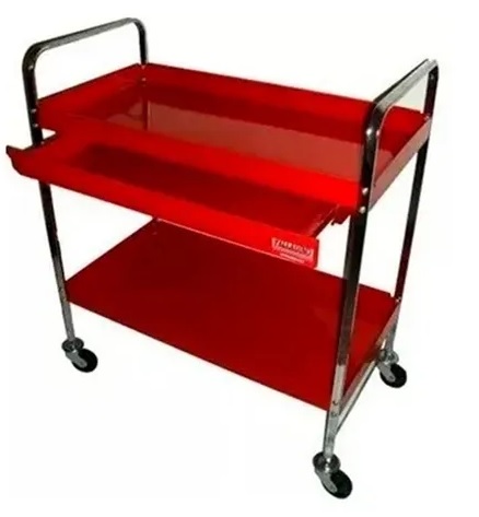 mesa rodante 2 bandejas y cajon