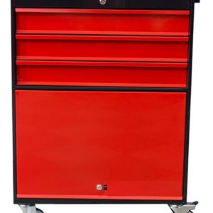 mesa porta herramientas tres cajones y puerta