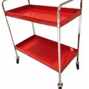 mesa rodante de dos bandejas