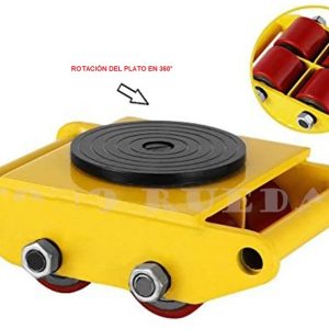 Skate Carga Pesada Giratoria De 4 o 6 Rodillos
