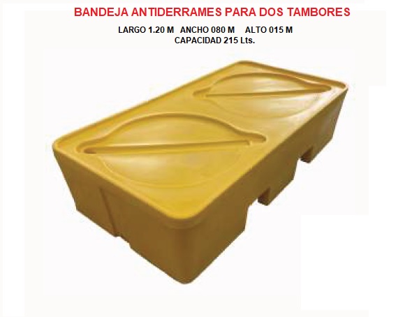 BANDEJA MONOBLOCK ANTIDERRAMES