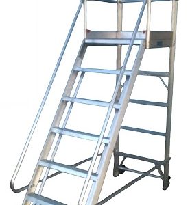 escalera Rodante tipo Burro aluminio