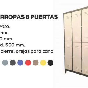 gUARDARROPAS DE 8 PUESRTAS
